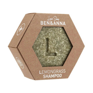 Ben&Anna, szampon do włosów w kostce Lemongrass, 60 g