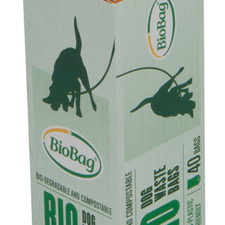 BioBag, worki na psie odchody, w 100% biodegradowalne i kompostowalne, 22x32 cm, 40 sztuk